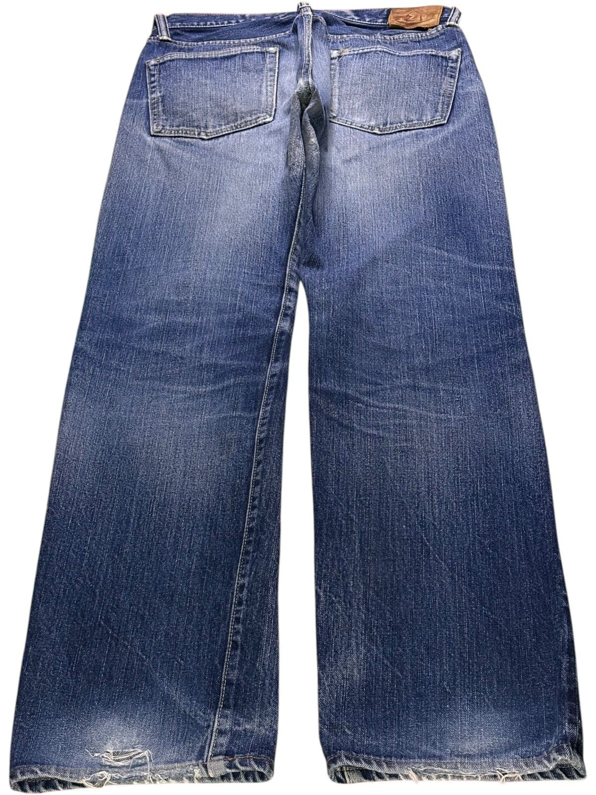Eternal × Japanese Brand Vintage Japanese Eternal Selvedge Distressed Loose Jeans Size US 32 / EU 48 - 3 Thumbnail