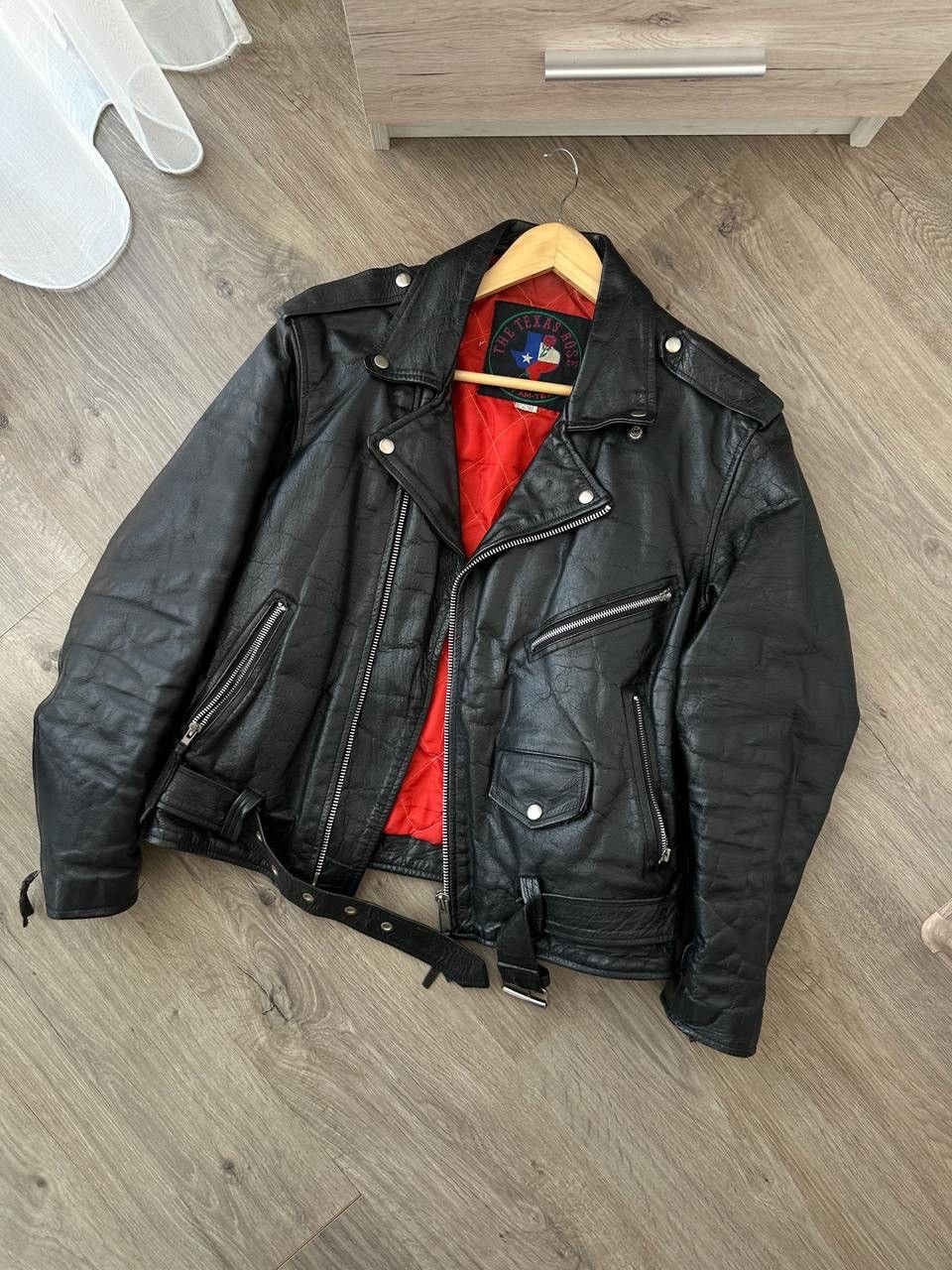 Genuine Leather × Vintage Vintage Japanese Black Leather Moto Distressed Jacket Size US S / EU 44-46 / 1 - 6 Thumbnail