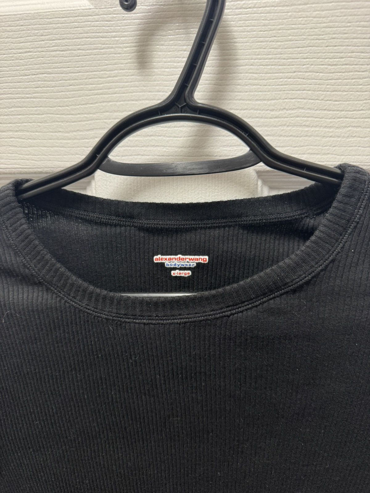 Alexander Wang Alexander Wang Black Cropped Long Sleeve Undershirt Size US S / EU 44-46 / 1 - 3 Thumbnail