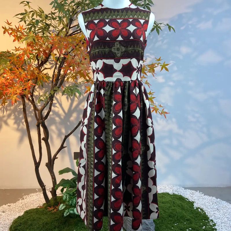 Valentino Valentino Color Block Wool Dress for Women 0089 Size S / US 4 / IT 40 - 1 Thumbnail