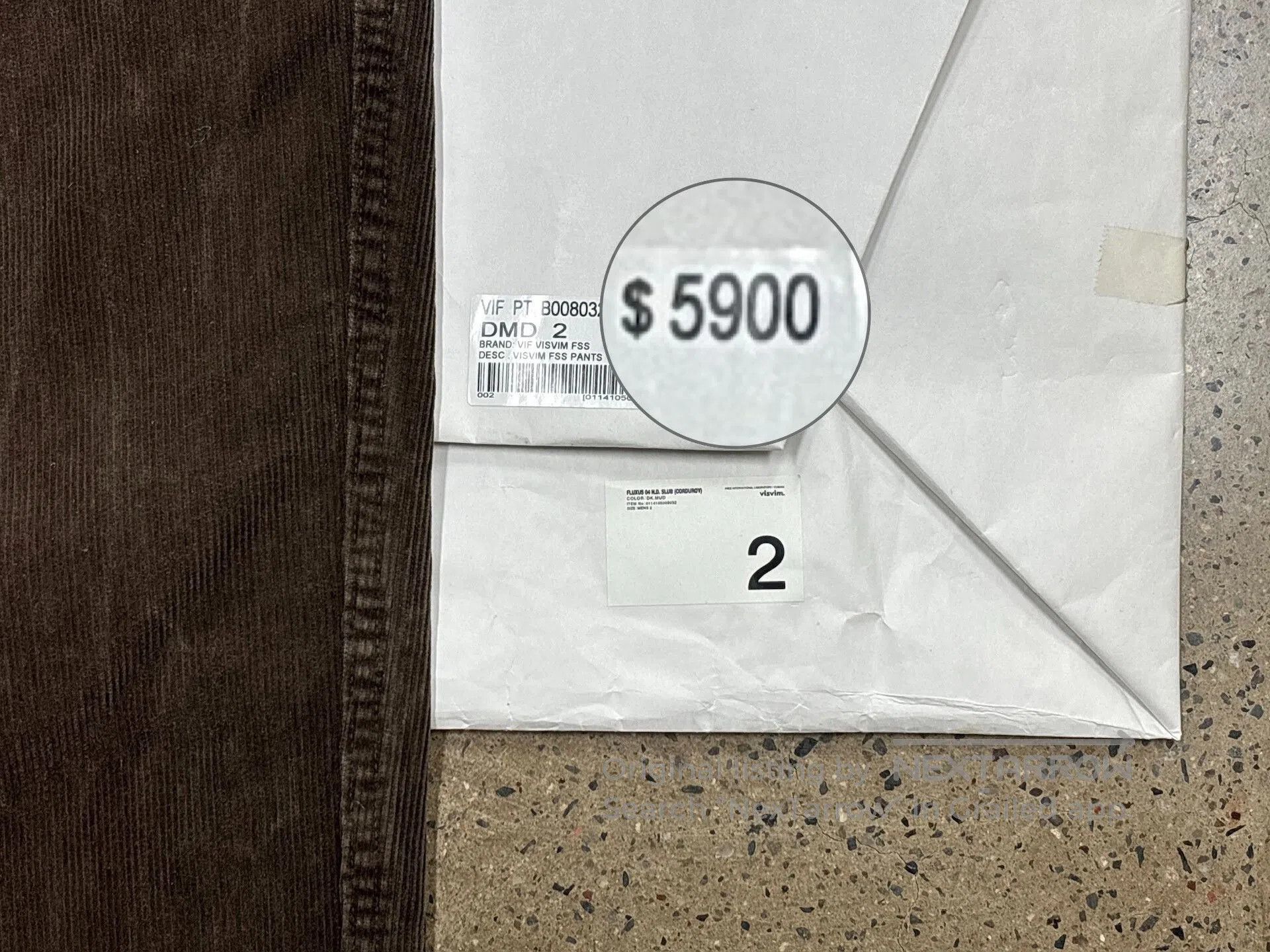 Visvim Visvim Fluxus 04 N.D. Slub Corduroy Pants. Size US 26 / EU 42 - 4 Thumbnail