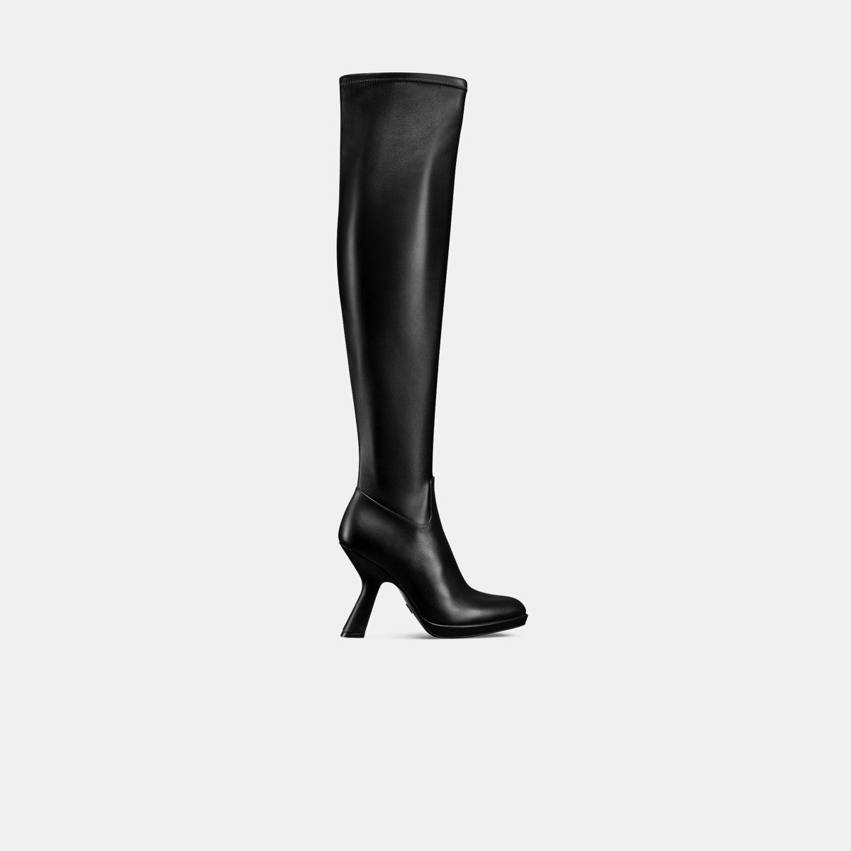 Dior o1w1db10326 D-Fiction Heeled Tigh Boot in Black Size US 7 / IT 37 - 1 Thumbnail