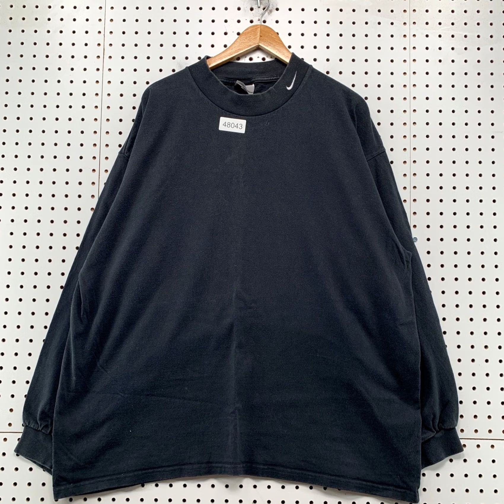 Nike Nike Long Sleeve Shirt Mens 2XL Black Embroidered Swoosh Mock Neck Vintage 90s Size US XXL / EU 58 / 5 - 4 Thumbnail