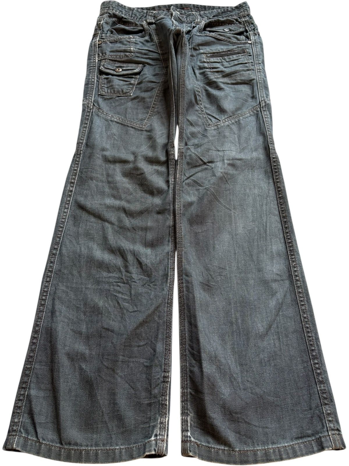 Japanese Brand Vintage NCFM Bush Pant Bootcut Flare Jeans Size US 31 - 1 Thumbnail