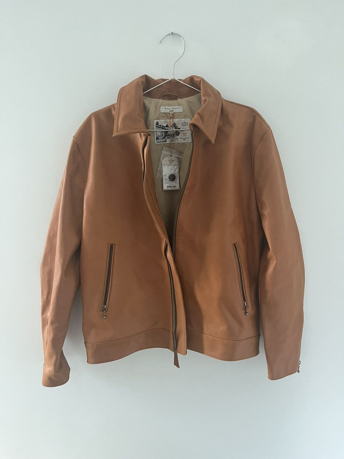 Nudie Jeans Nudie Jeans Butterscotch Leather Jacket Size US L / EU 52-54 / 3 - 1 Thumbnail