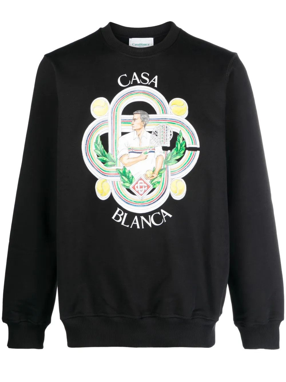 Casablanca o1y0626 Logo Sweatshirt in Black Size US XXL / EU 58 / 5 - 1 Thumbnail