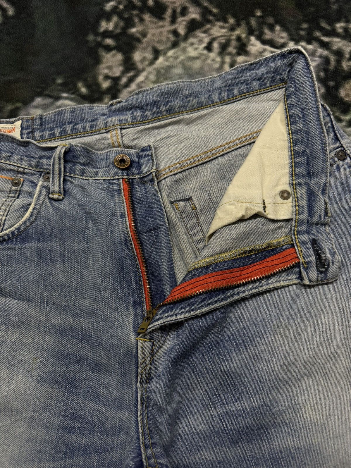 Edwin Vintage EDWIN 505Z Selvedge Denim Jeans Made in Japan | W33 Size US 33 - 12 Thumbnail