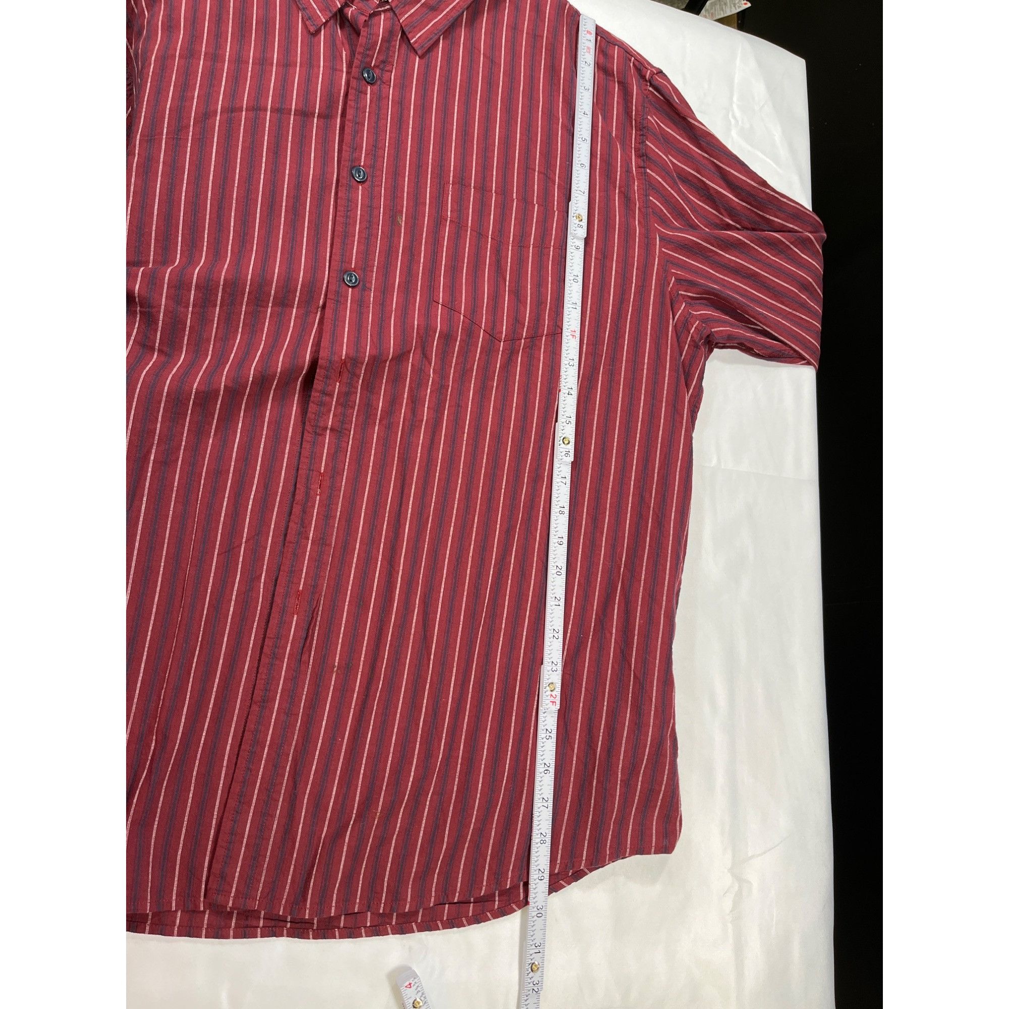 Dockers Dockers SKU 7622 Red Striped Button Up Long Sleeve Shirt Siz Size US XL / EU 56 / 4 - 5 Thumbnail
