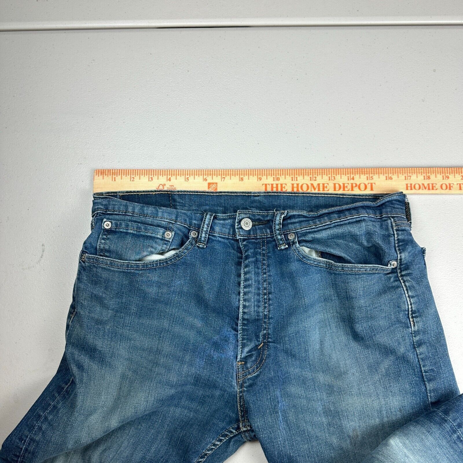 Levi's Levi's Strauss Regular Fit 505 Straight Jeans Men Blue Size US 32 / EU 48 - 6 Thumbnail