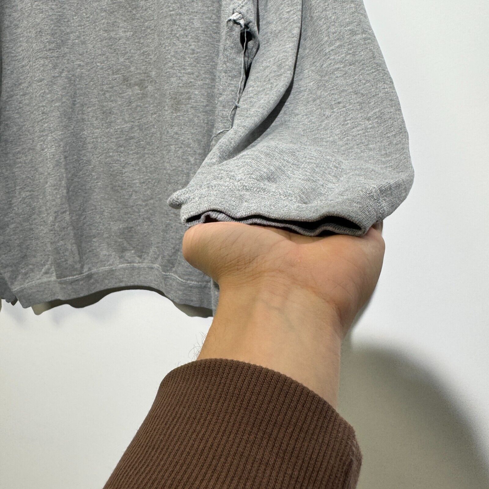 Vintage Vintage Unisex Gray Cotton Crewneck Size XL Regular Fit Size US XL / EU 56 / 4 - 6 Thumbnail