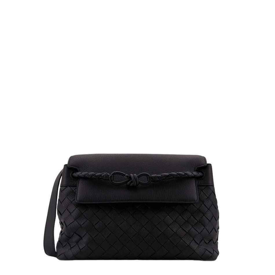 Bottega Veneta BOTTEGA VENETA Andiamo Small Messenger Black Leather Messeng Size ONE SIZE - 1 Thumbnail