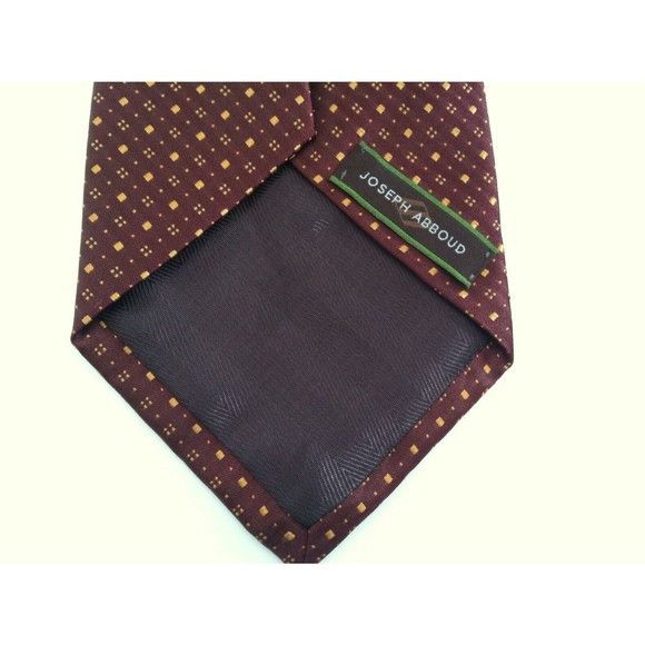Joseph Abboud JOSEPH ABBOUD MENS NEW CHOCOLATE 100%SILK TIE WIDTH: 3 5/8" Size ONE SIZE - 2 Thumbnail
