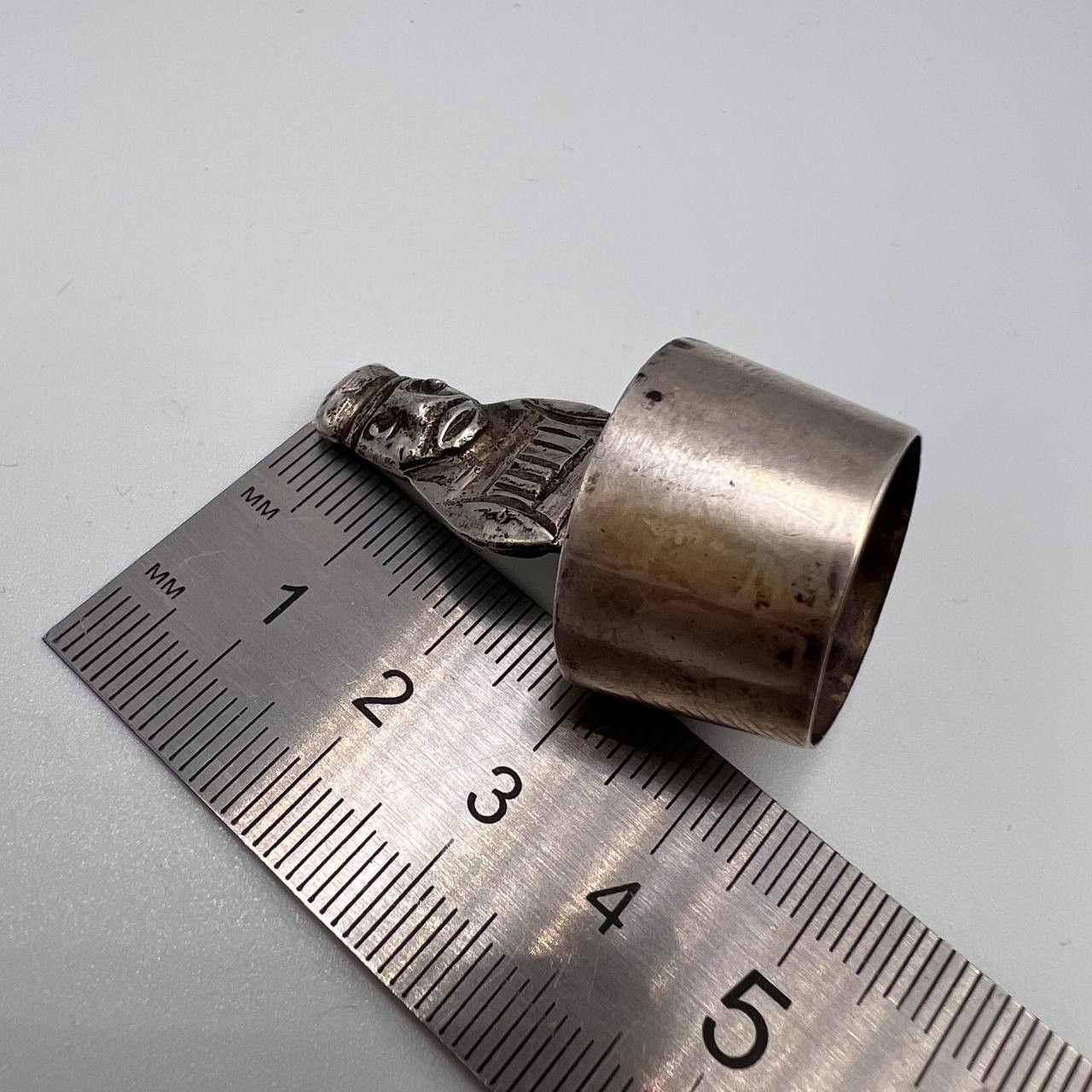 Vintage Vintage Mini Sterling Silver Statue Peru Inca Cap Bottle Size ONE SIZE - 3 Thumbnail