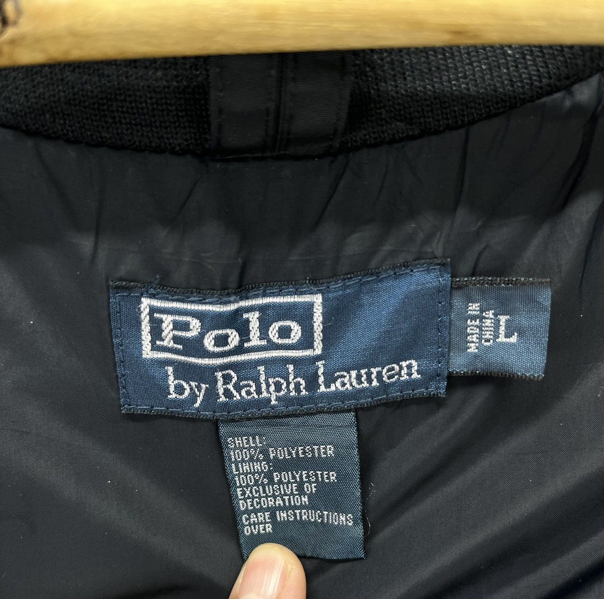 Polo Ralph Lauren Vintage Polo Ralph Lauren Zip Up Trashed Jacket Size US L / EU 52-54 / 3 - 7 Thumbnail