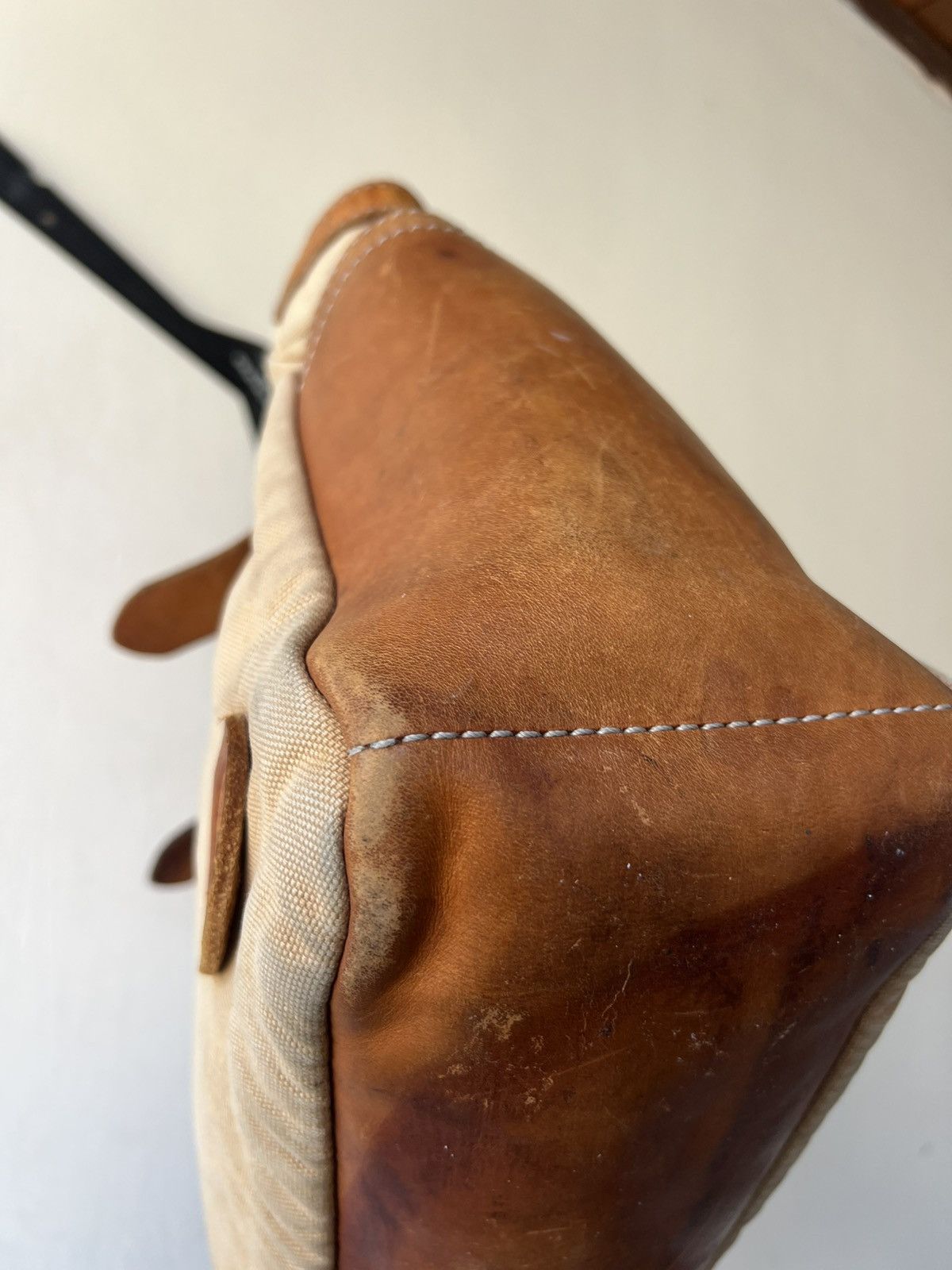 Bronson MFG. CO. Vintage Bronson Leather Distressed Heavy Leather Tote Bag Size ONE SIZE - 24 Thumbnail