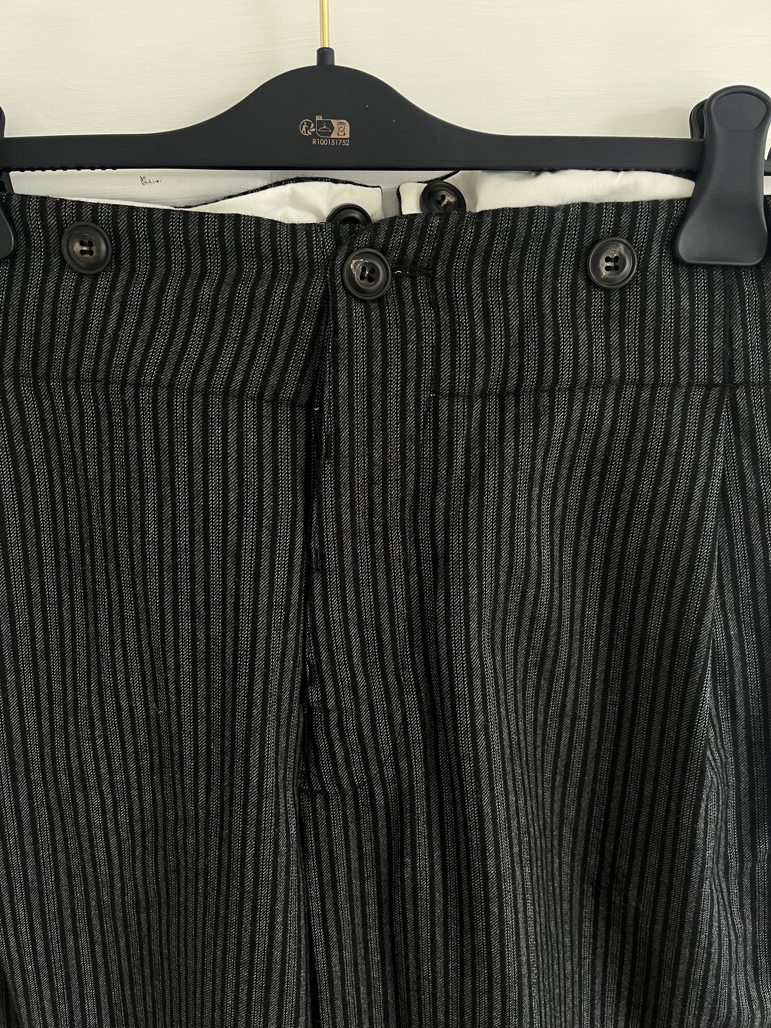 John Alexander Skelton CVII Grey Pinstripe Moonsailor Trouser Size US 34 / EU 50 - 3 Thumbnail