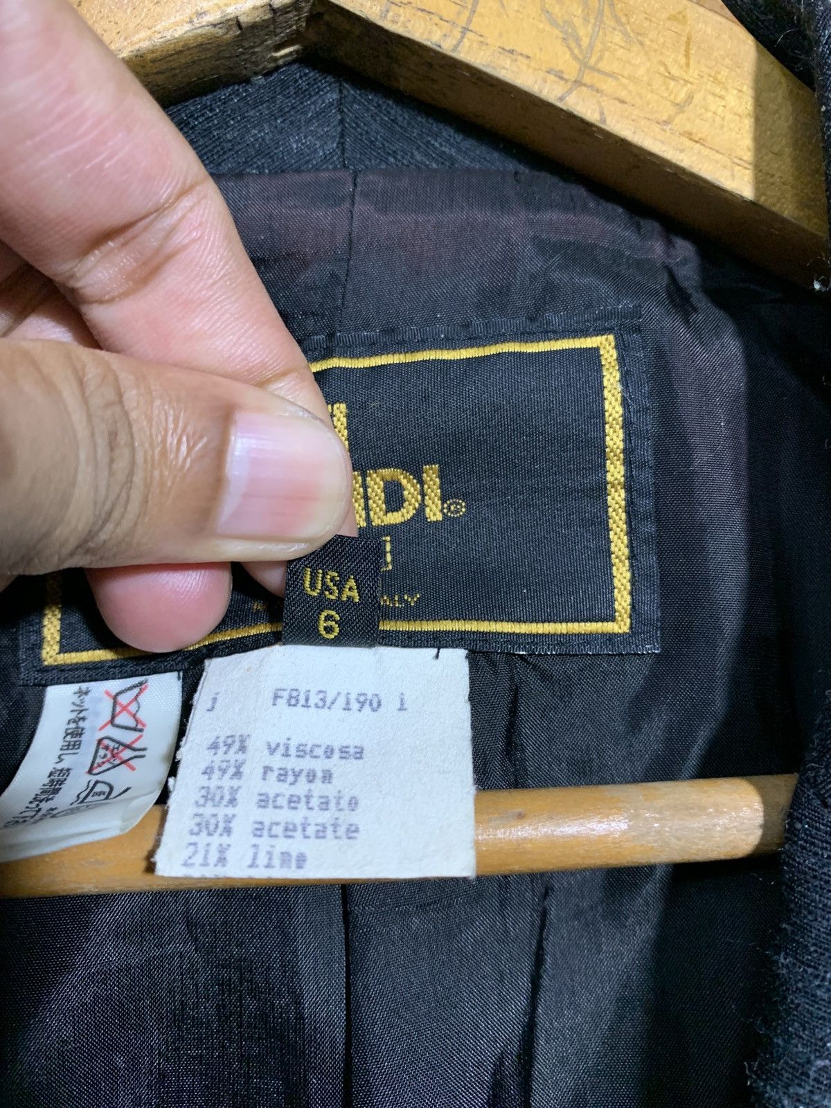 Fendi 🔥VTG FENDI ROMA 365 BLAZER JACKETS Size M / US 6-8 / IT 42-44 - 8 Thumbnail