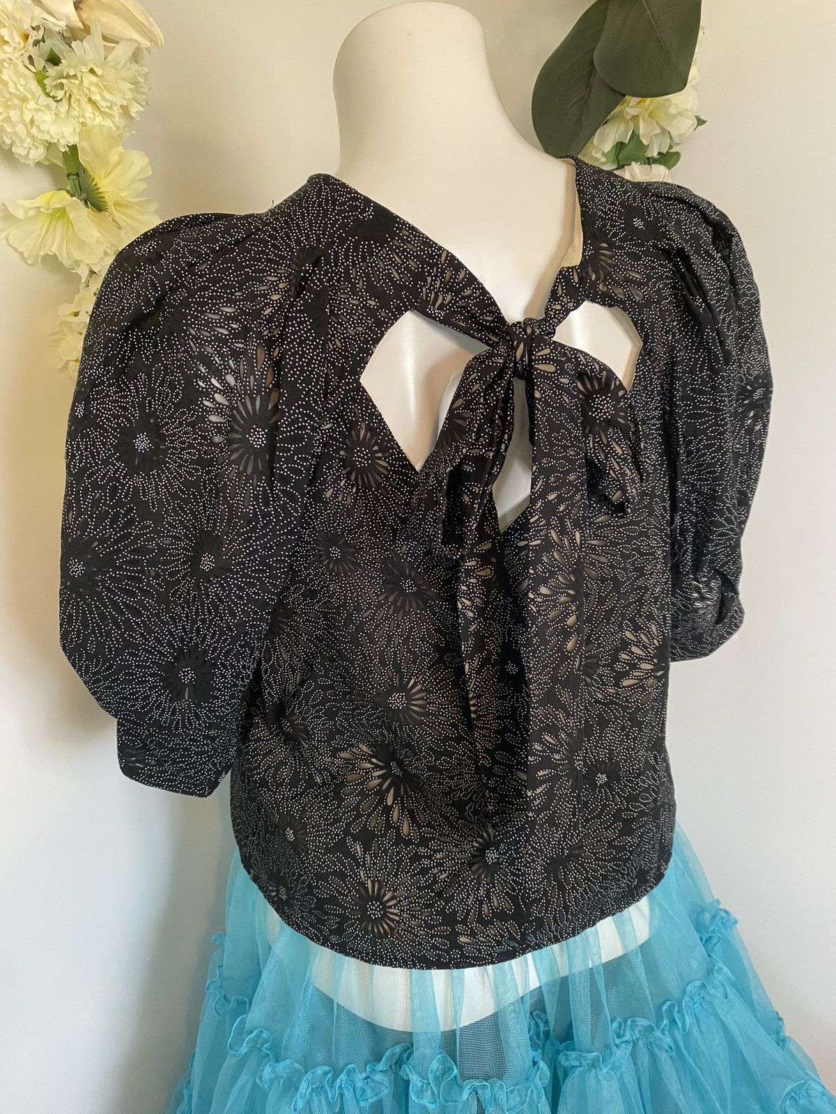 Ted Baker Ted Baker Ingriid Black Box Puff Sleeve Blouse 1 US 2-4 Size S / US 4 / IT 40 - 6 Thumbnail