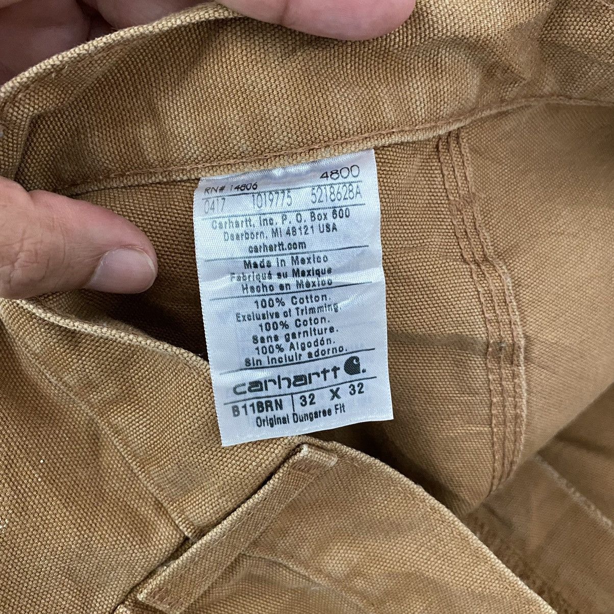 Carhartt Vintage Carhartt Faded Tan Splatter Painter Pants Size US 32 / EU 48 - 21 Thumbnail