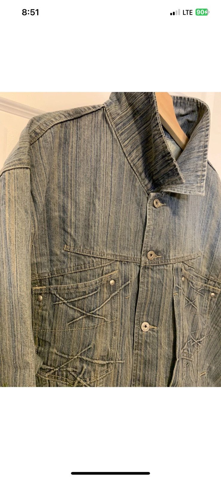 Marithe + Francois Girbaud Vintage Girbaud mens sz XXL denim jacket blue button up rare Size US XXL / EU 58 / 5 - 8 Thumbnail
