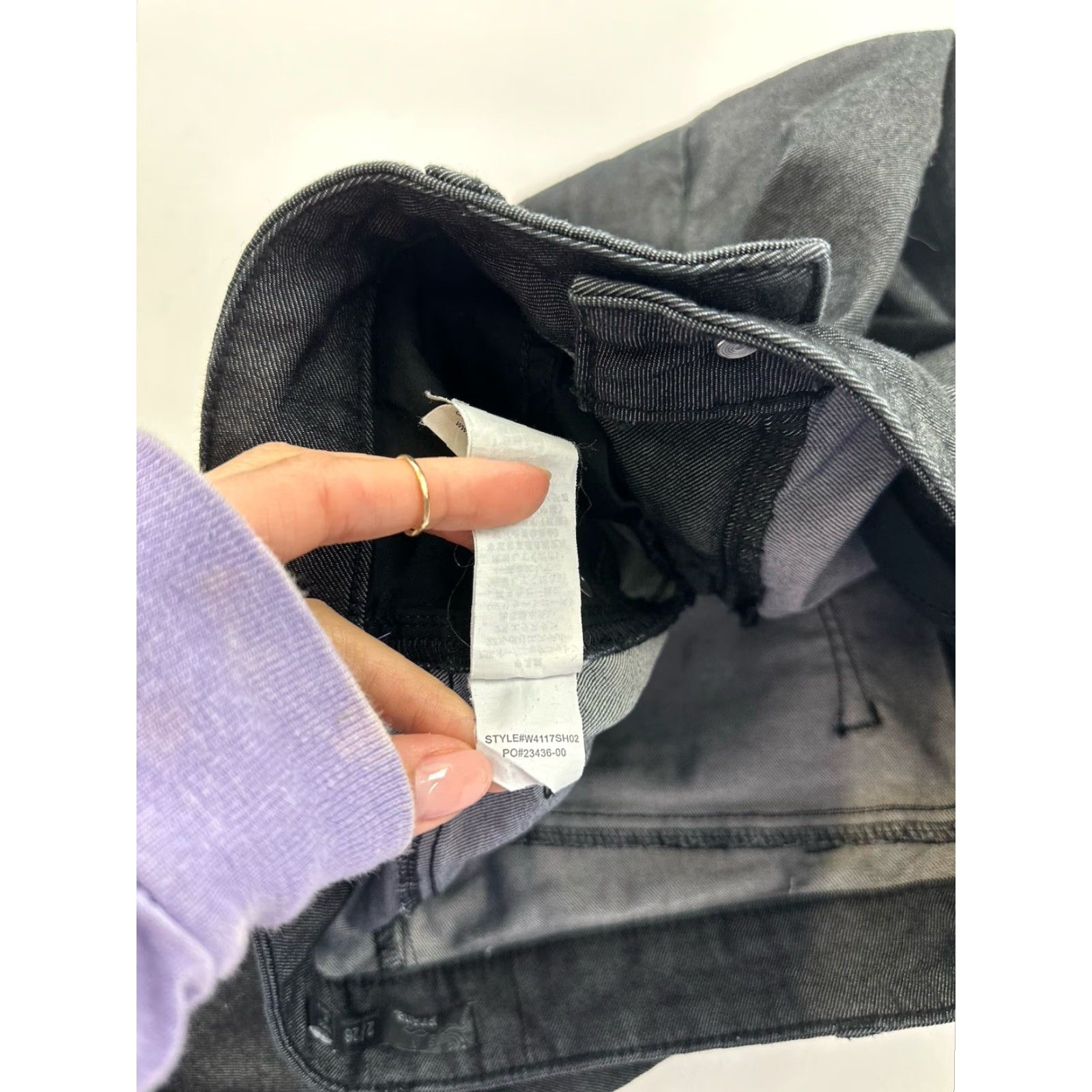 Prana Prana Jeans Womens Skinny 2 Regular Black Charcoal Wash Faded Womens Size 26" / US 2 / IT 38 - 5 Thumbnail