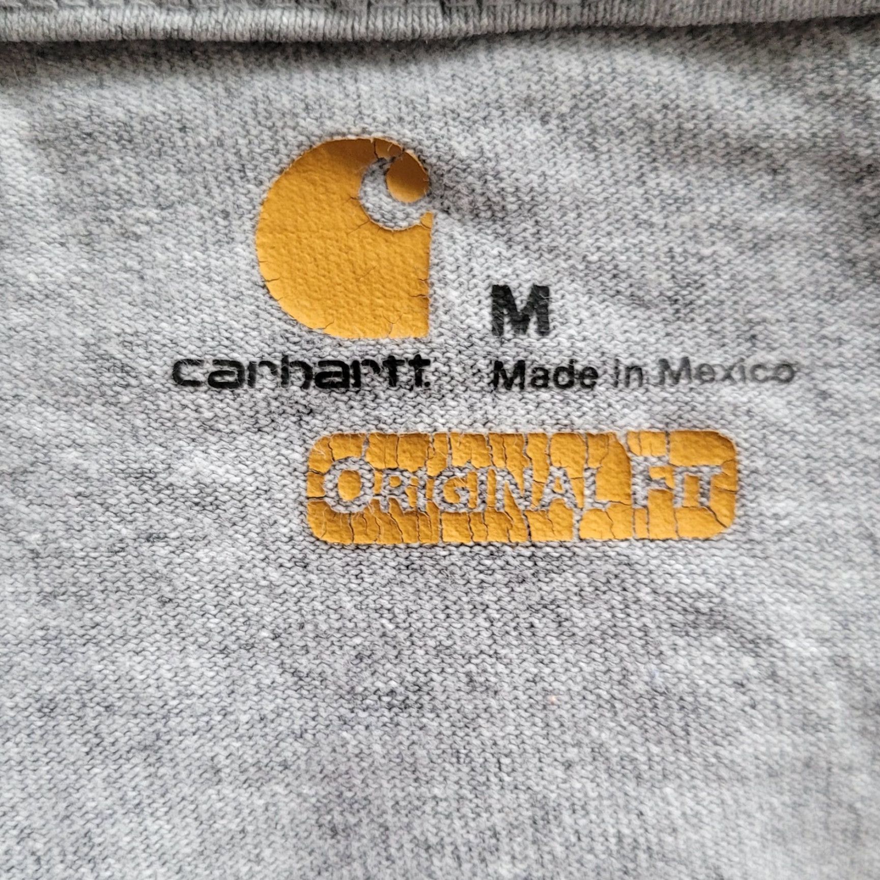 Carhartt VINTAGE Carhartt T-Shirt Main Selling Point Grey Long Sleeve M Regular Men's Shirt Crew Neck N/A Size US M / EU 48-50 / 2 - 6 Thumbnail