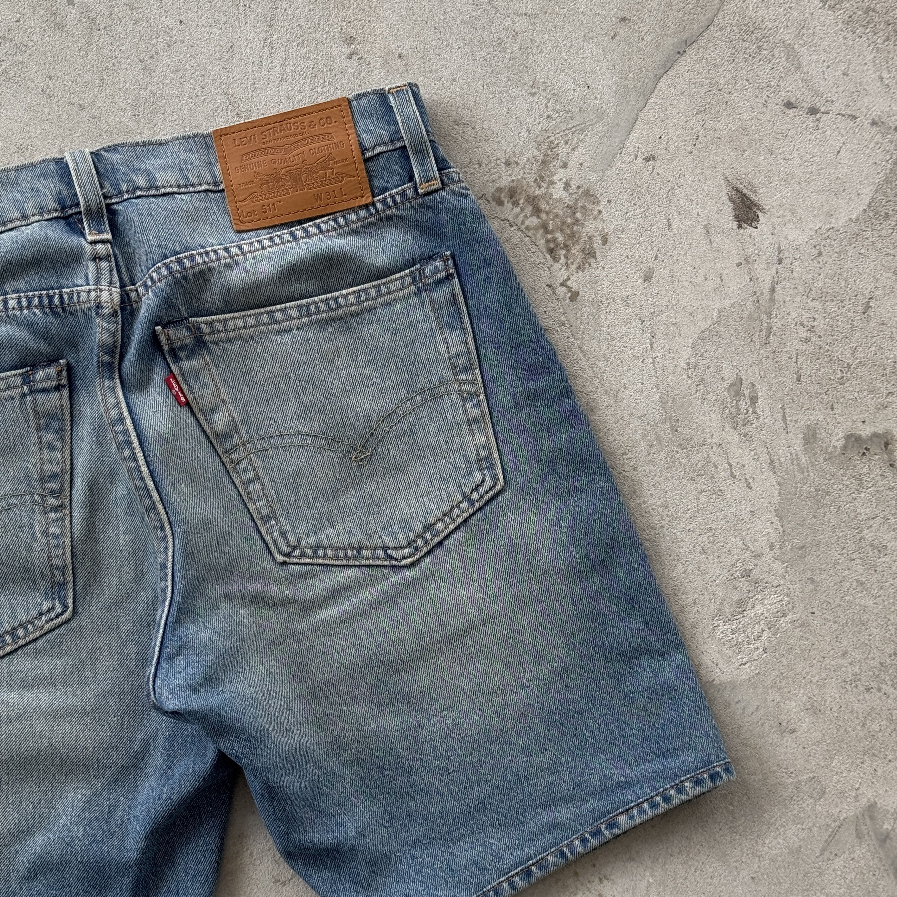 Levi's Vintage Levi's Premium 511 Slim Fit Denim Shorts Blue Size US 31 - 3 Thumbnail