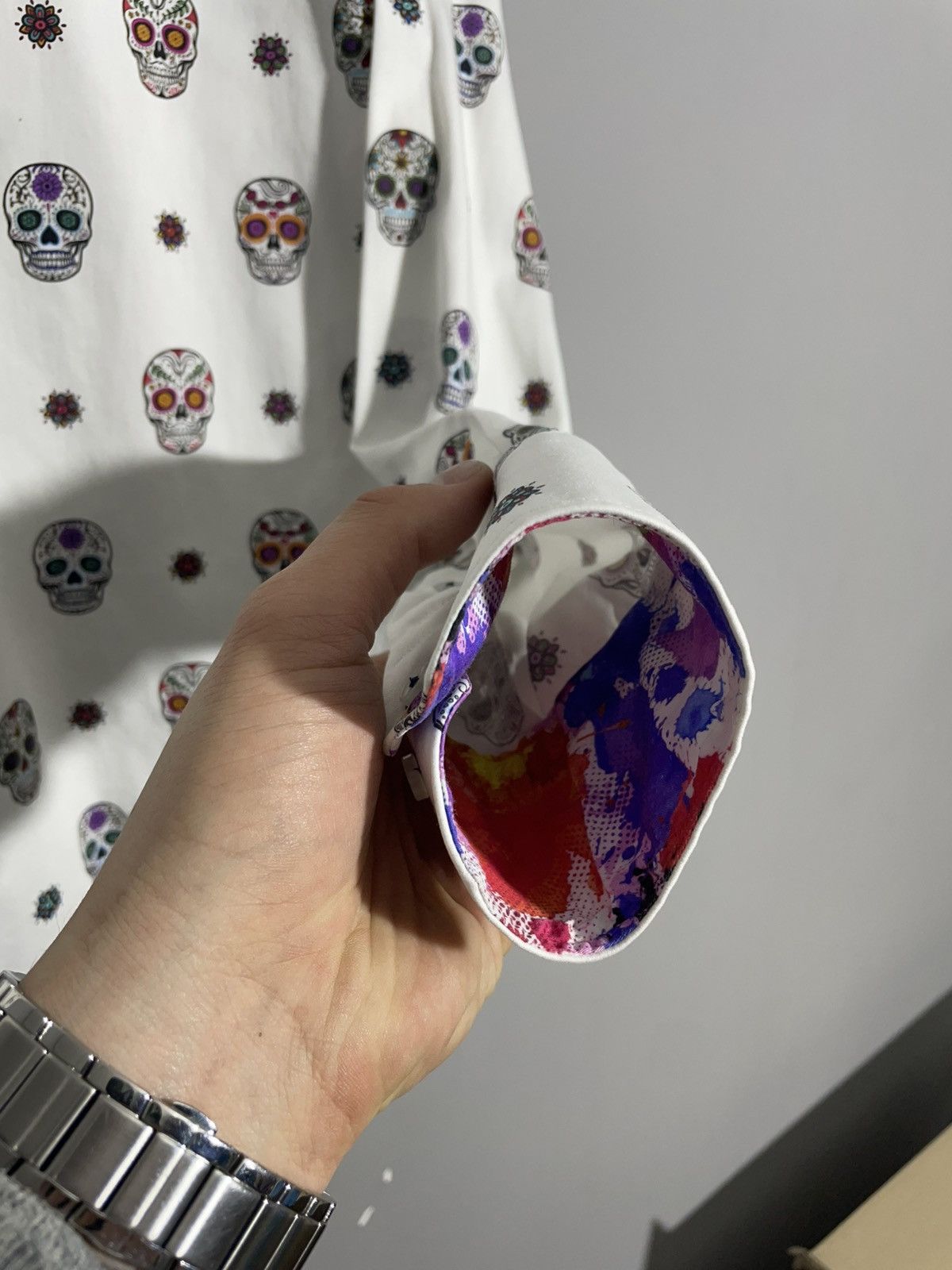 Other Claudio Luigli Men’s Skull Pattern Shirt size M Size US M / EU 48-50 / 2 - 10 Thumbnail