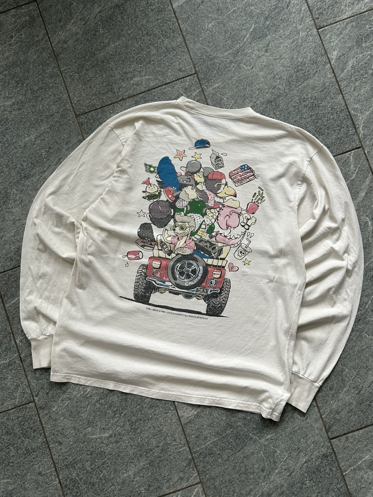 Japanese Brand Vintage 1993 Chill Since Racing Boat Sweatshirt longsleeve Size US M / EU 48-50 / 2 - 6 Thumbnail