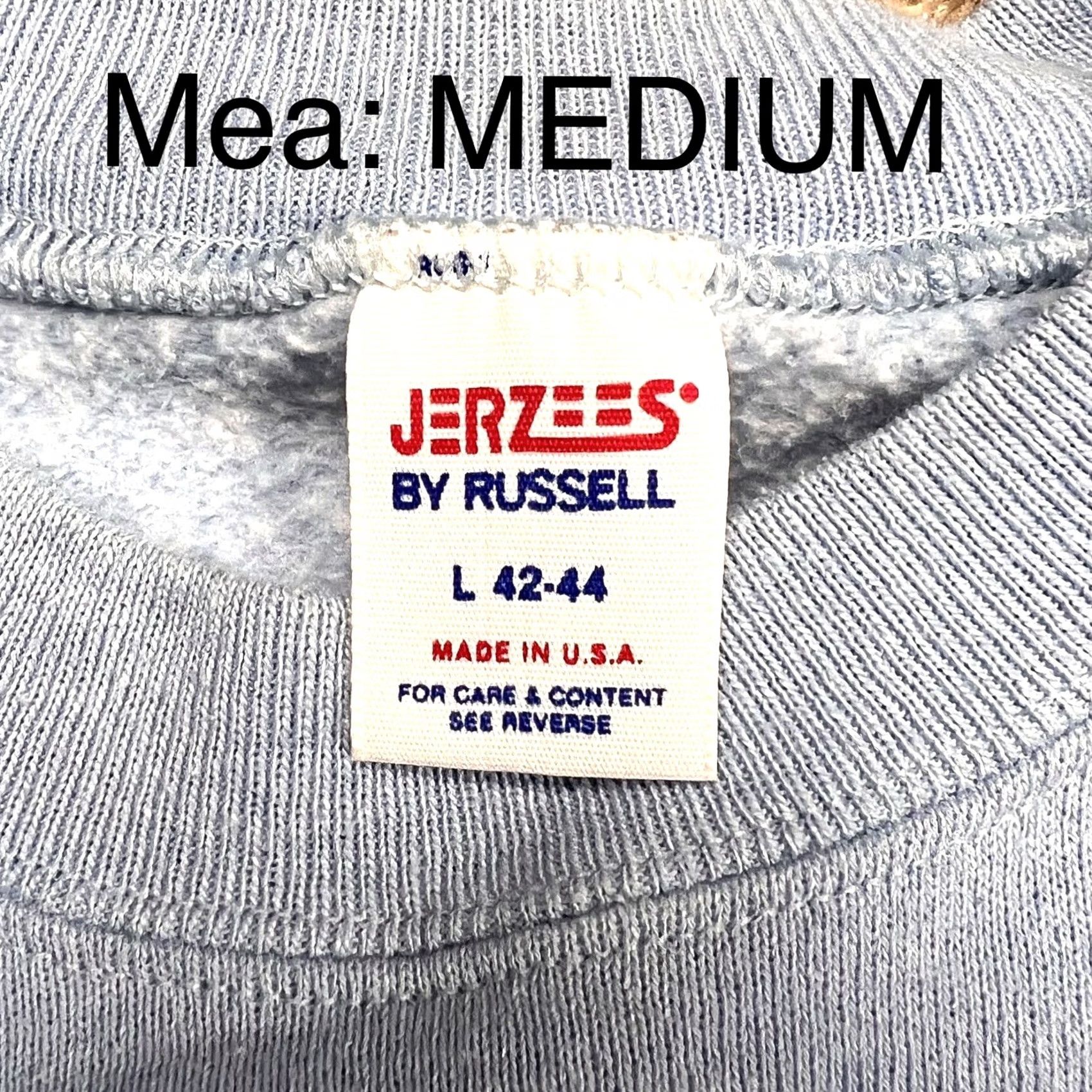 Vintage VINTAGE Jerzees By Russell Raglan Crewneck Sweatshirt Medium Blue Teddy Bear Graphic 80s 90s Unisex Adults Men Women Size US M / EU 48-50 / 2 - 2 Thumbnail
