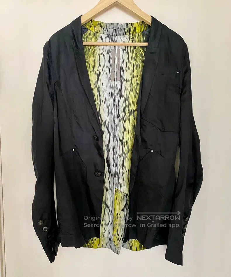 Rick Owens Rick Owens Size 46 Cupro summer ultra-thin back printed sui Size US S / EU 44-46 / 1 - 7 Thumbnail