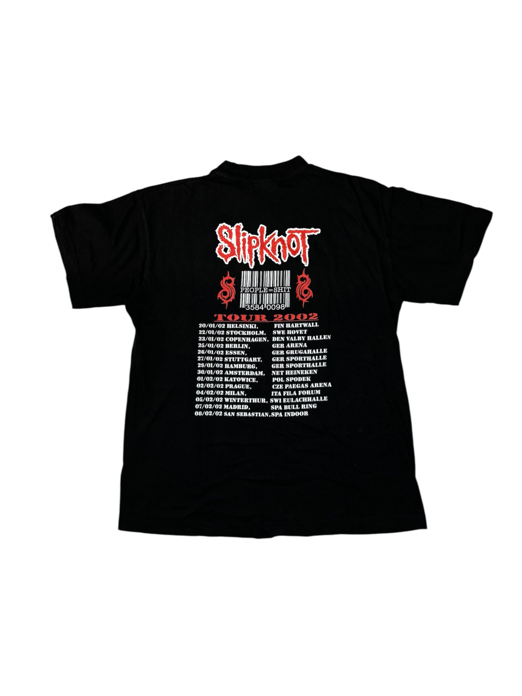 Slipknot 2002 Vintage "Slipknot" People = Shit tour t-shirt Size US M / EU 48-50 / 2 - 2 Thumbnail