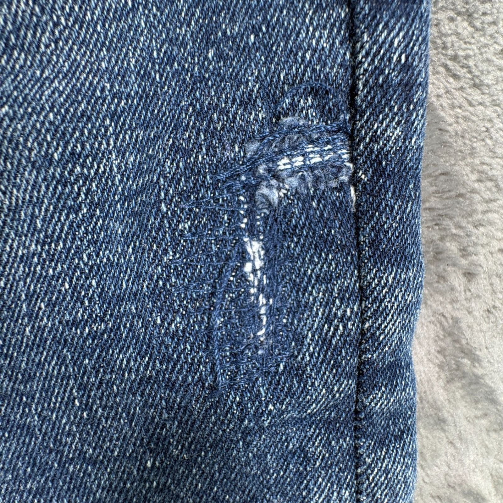 Gap GAP Straight Jeans Mens 36x29 Blue Denim Stretch Classic Fit Size US 36 / EU 52 - 4 Thumbnail