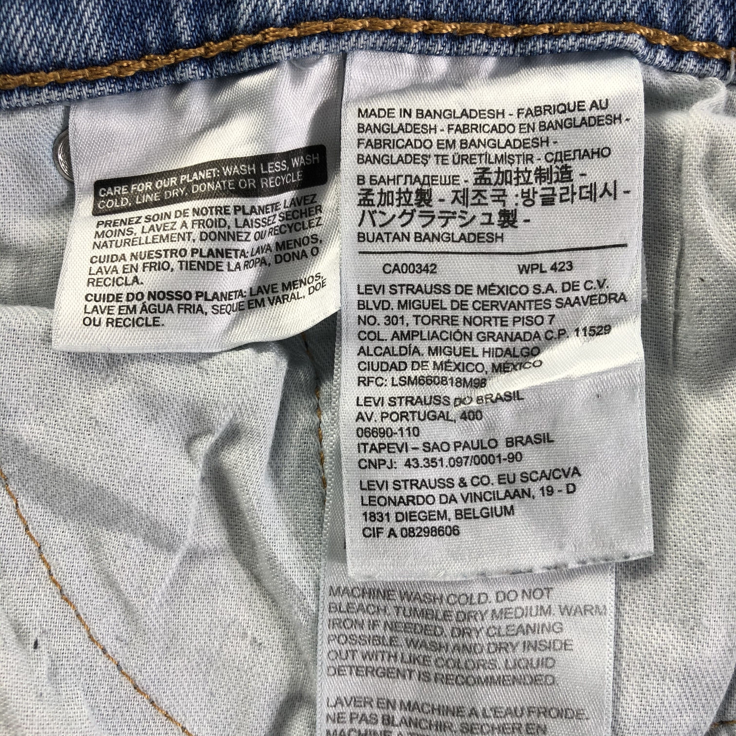 Levi's Vintage Light Wash Levis 513 Jeans-J4336 Size US 34 / EU 50 - 9 Thumbnail