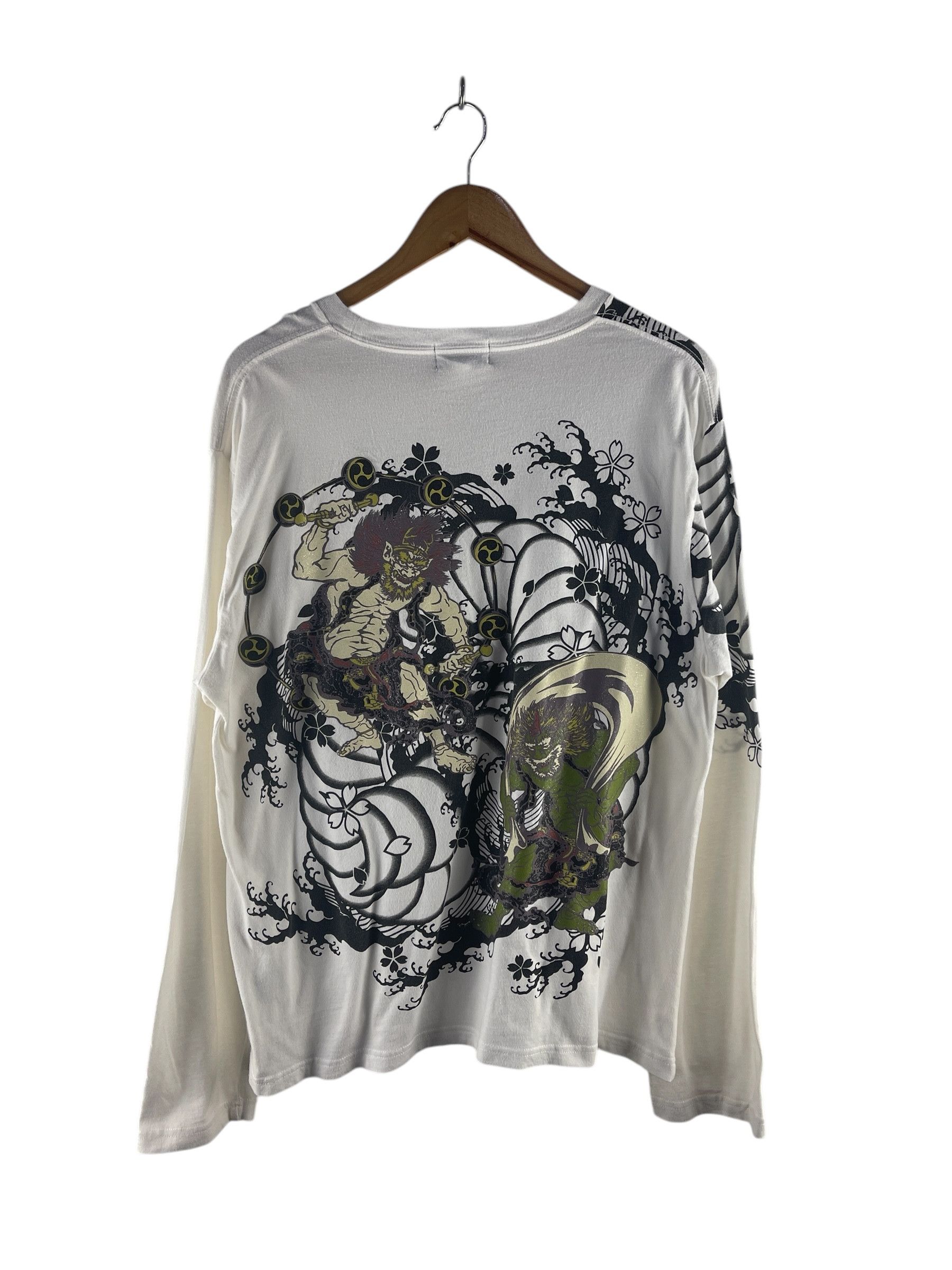 Japanese Brand Oboro Japanese Pattern Long Sleeve Shirt Size US M / EU 48-50 / 2 - 1 Thumbnail