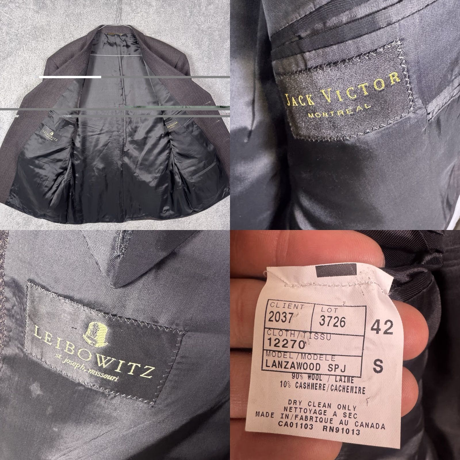 Jack Victor Jack Victor Blazer Men 42S Sport Coat Jacket Size 42R - 8 Thumbnail