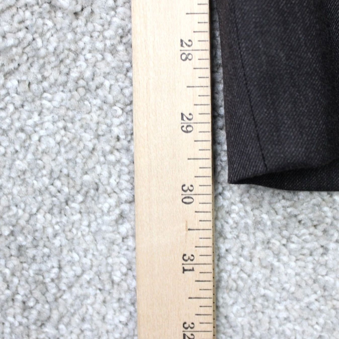 Joseph Joseph & Feiss Dress Pants Mens 33x30 Brown 100% Wool Flat Front Straight leg Dress Pants Mens Regular Brown Wool Size US 33 - 3 Thumbnail