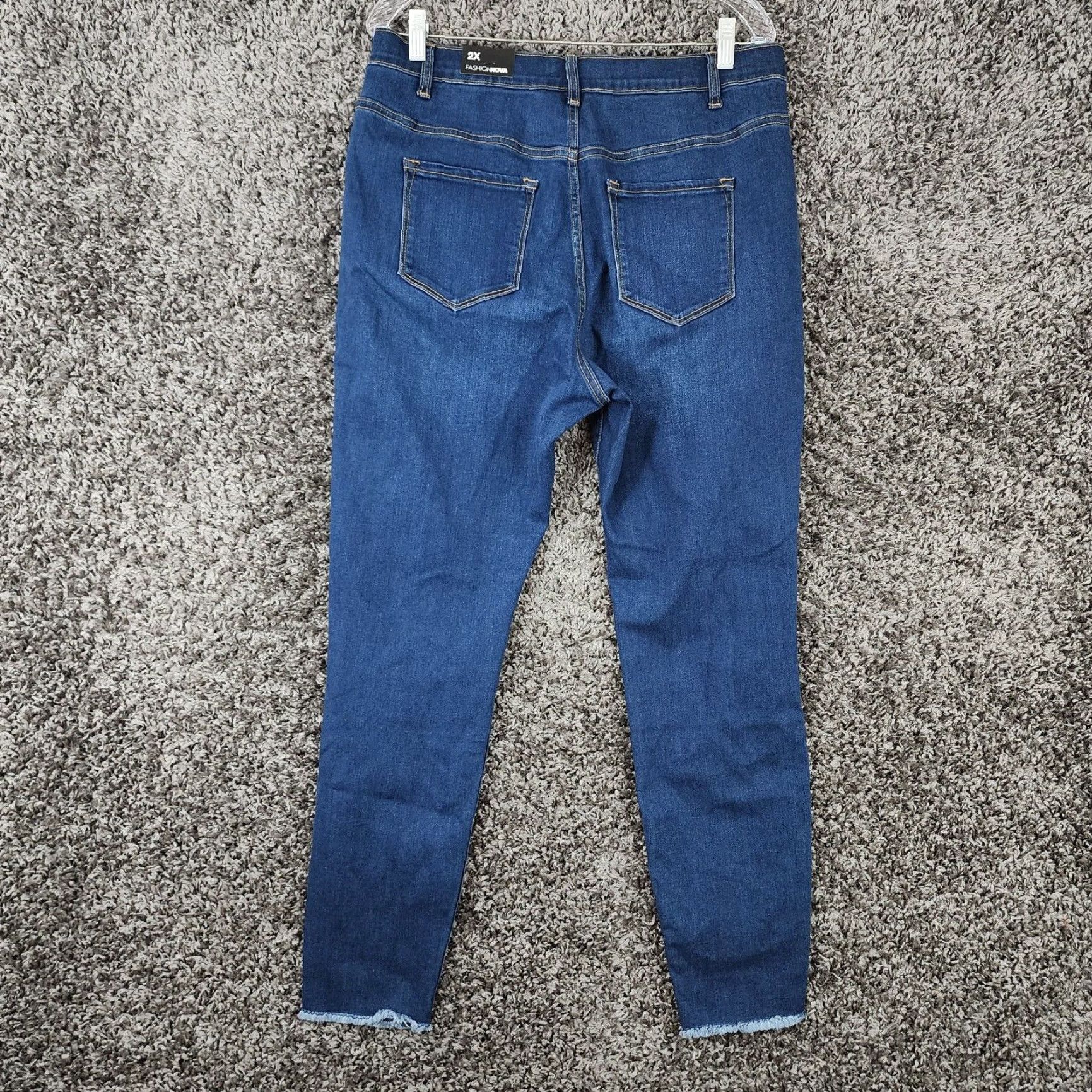 Fashion Nova Fashion Nova Women's Jeans Jeggings Distressed Blue 2X Womens Size 40" / US 18 - 7 Thumbnail