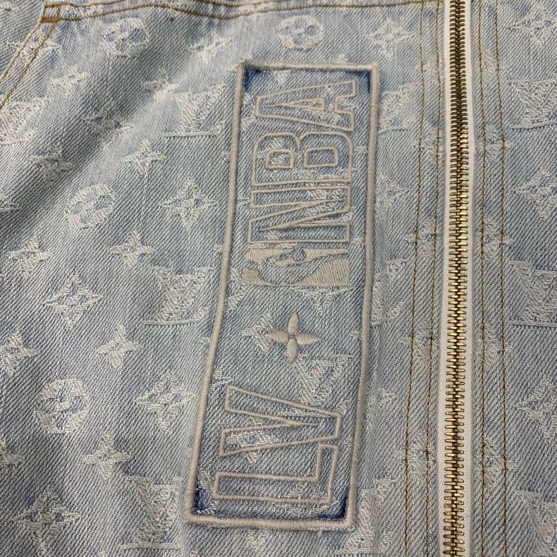 Louis Vuitton Louis Vuitton Blue print full print denim jacket Size US XL / EU 56 / 4 - 9 Thumbnail