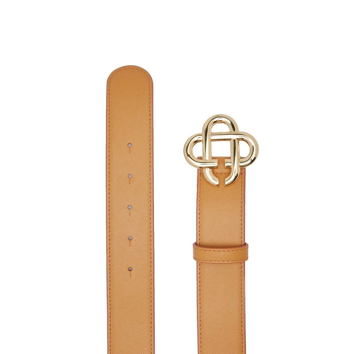 Casablanca o1mle0126 Size: 105 / CC Logo Buckle Belt in Tan Size 42 - 2 Thumbnail
