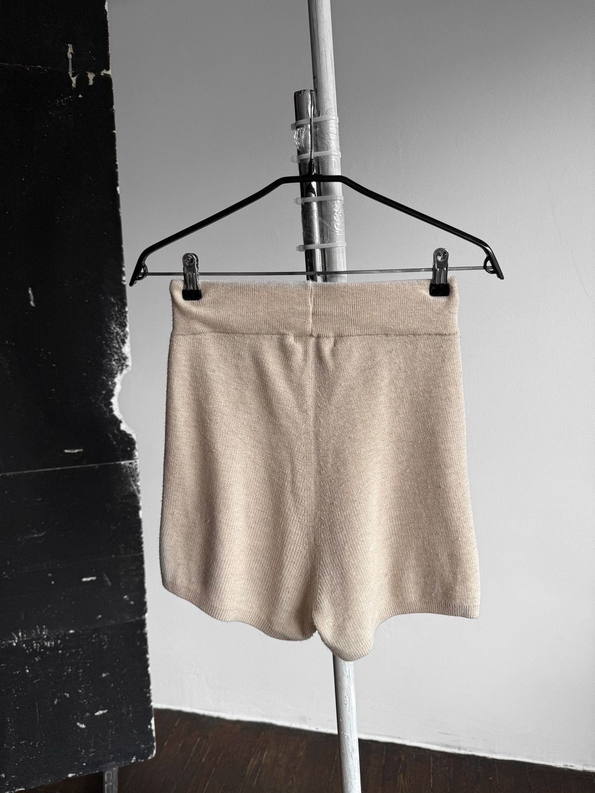 Other Kay Day Womens Beige Knit Drawstring Lounge Shorts Comfort Size 26" / US 2 / IT 38 - 4 Thumbnail