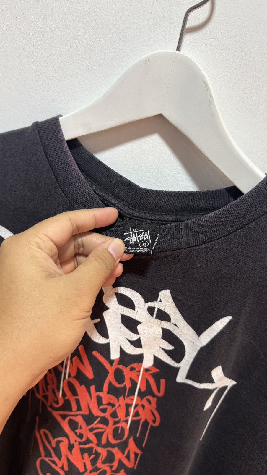 Stussy Vintage Stussy Grey PVC Tour Size US XL / EU 56 / 4 - 5 Thumbnail