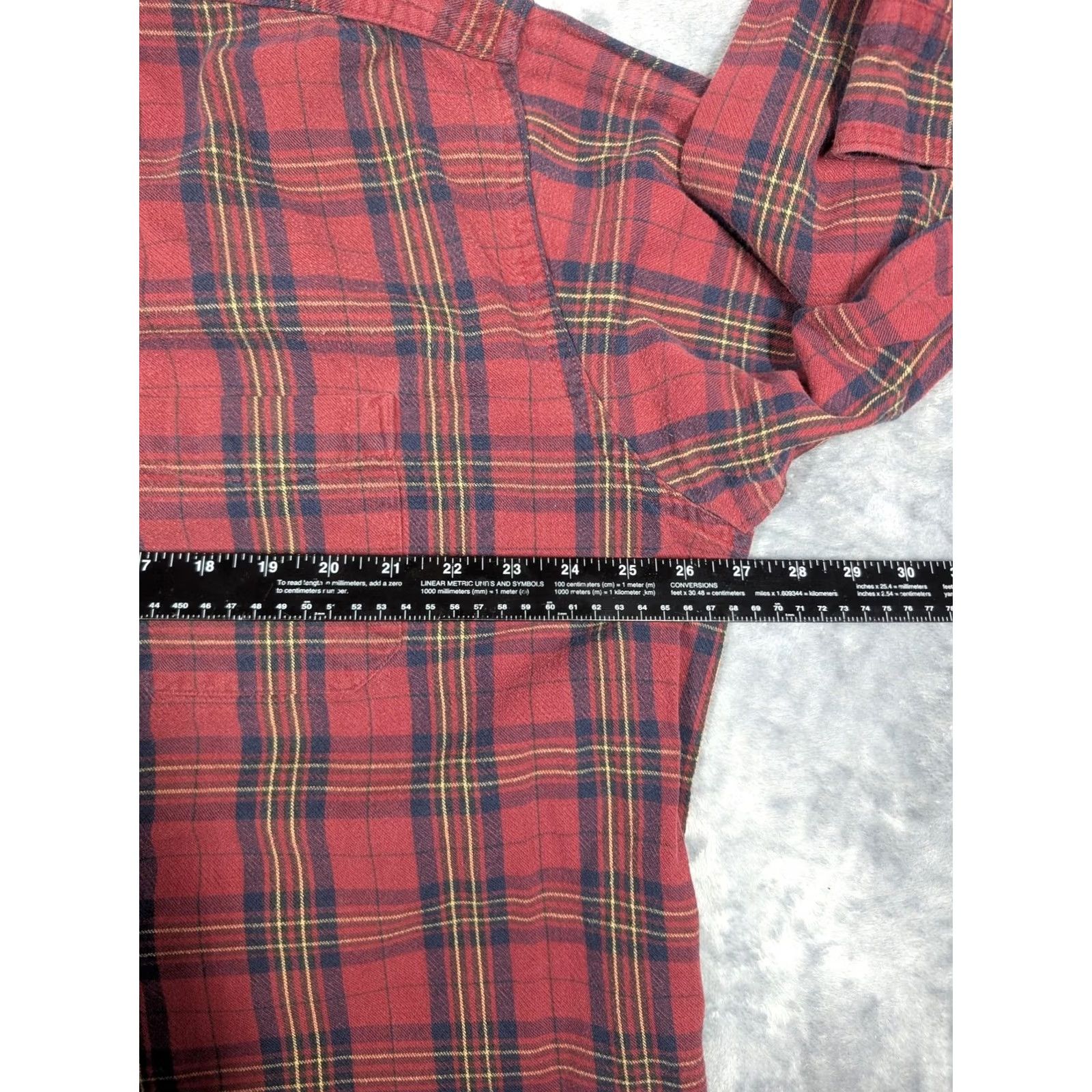 Vintage LL Bean Shirt Mens XL Red Plaid Flannel Long Sleeve Button Front Casual Size US XL / EU 56 / 4 - 3 Thumbnail
