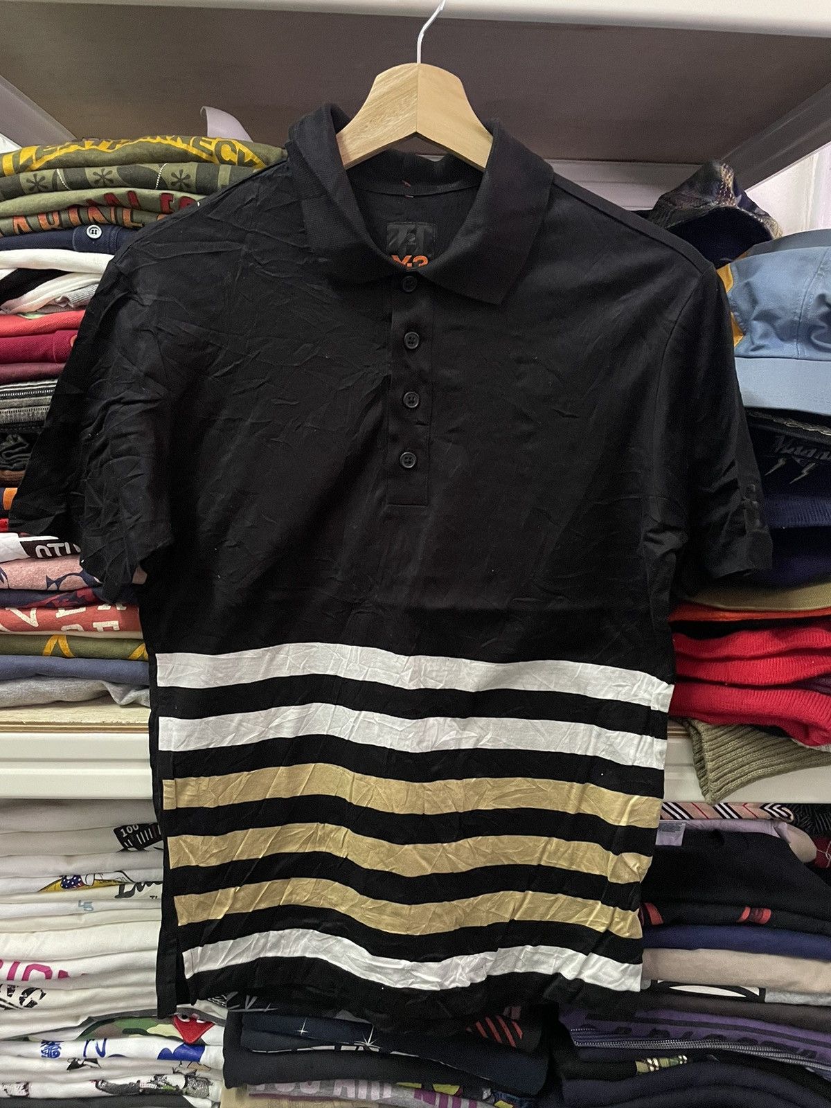 Yohji Yamamoto Adidas Y-3 by Yohji Yamamoto Polo Shirt Size US S / EU 44-46 / 1 - 2 Thumbnail