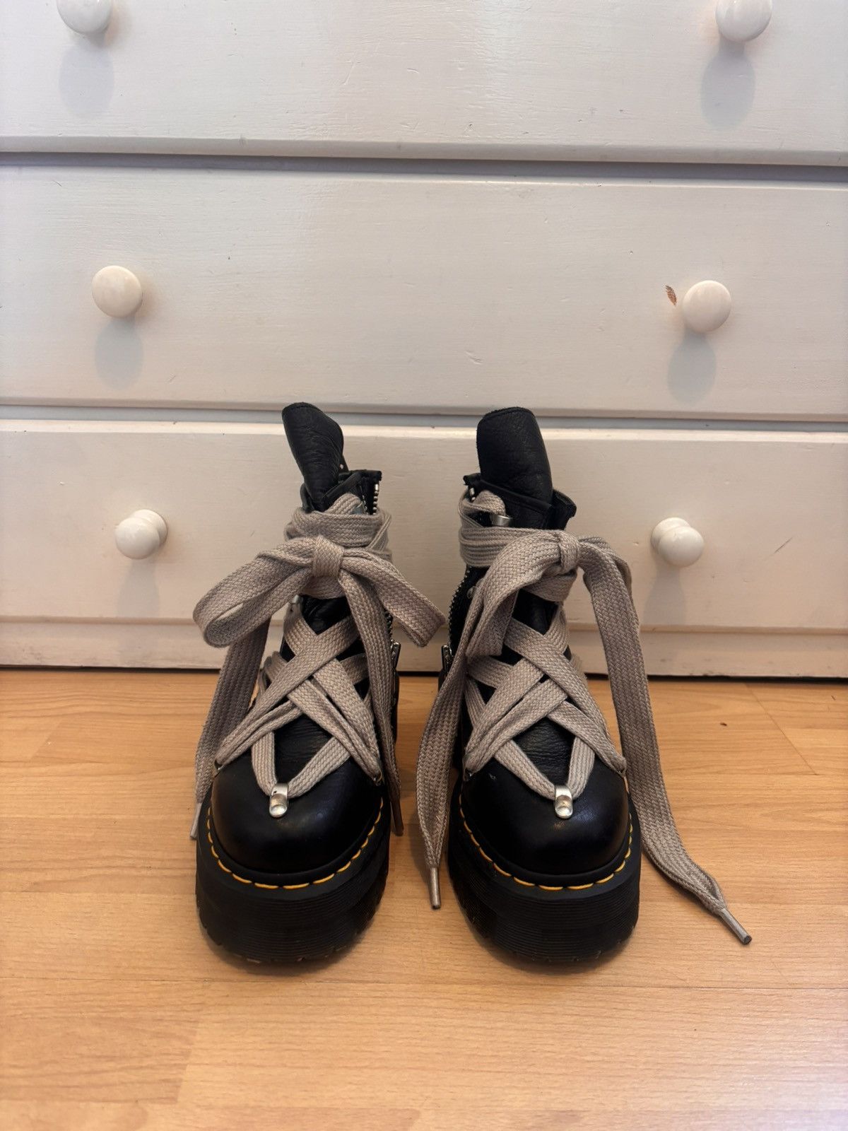 Dr. Martens × Rick Owens Rick Owens x Dr. Martens Boots Size US 4 / IT 34 - 3 Thumbnail