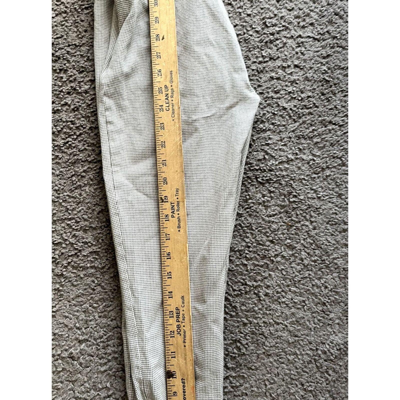 Ann Taylor Ann Taylor Loft Pants Check Skinny Ankle 2 Gray Womens Career Wear 27 in Inseam Side Zip Button Hook & Eye Size 26" / US 2 / IT 38 - 6 Thumbnail