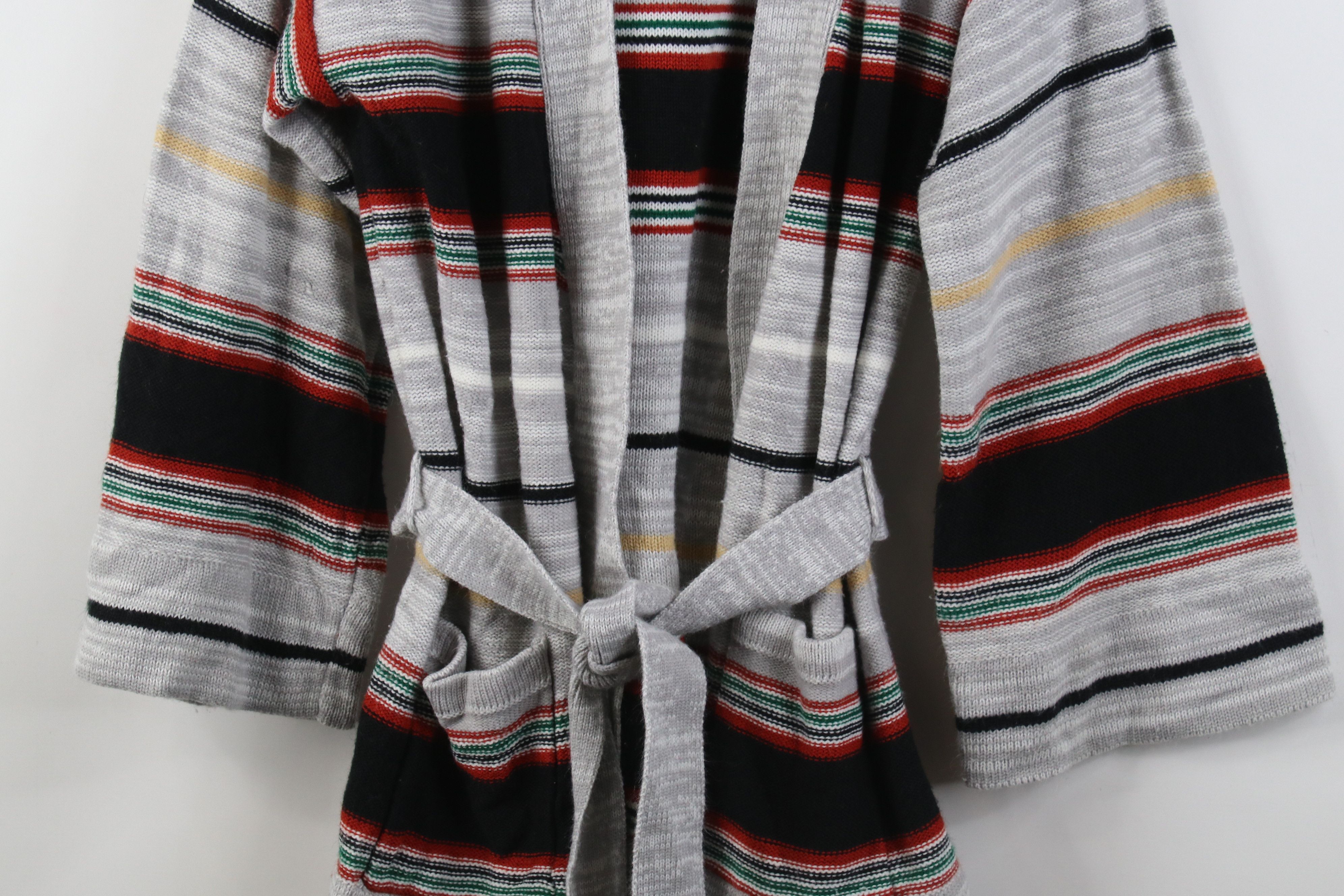 Vintage Vintage 70s Boho Chic Belted Flared Sleeve Cardigan Sweater Size M / US 6-8 / IT 42-44 - 3 Thumbnail