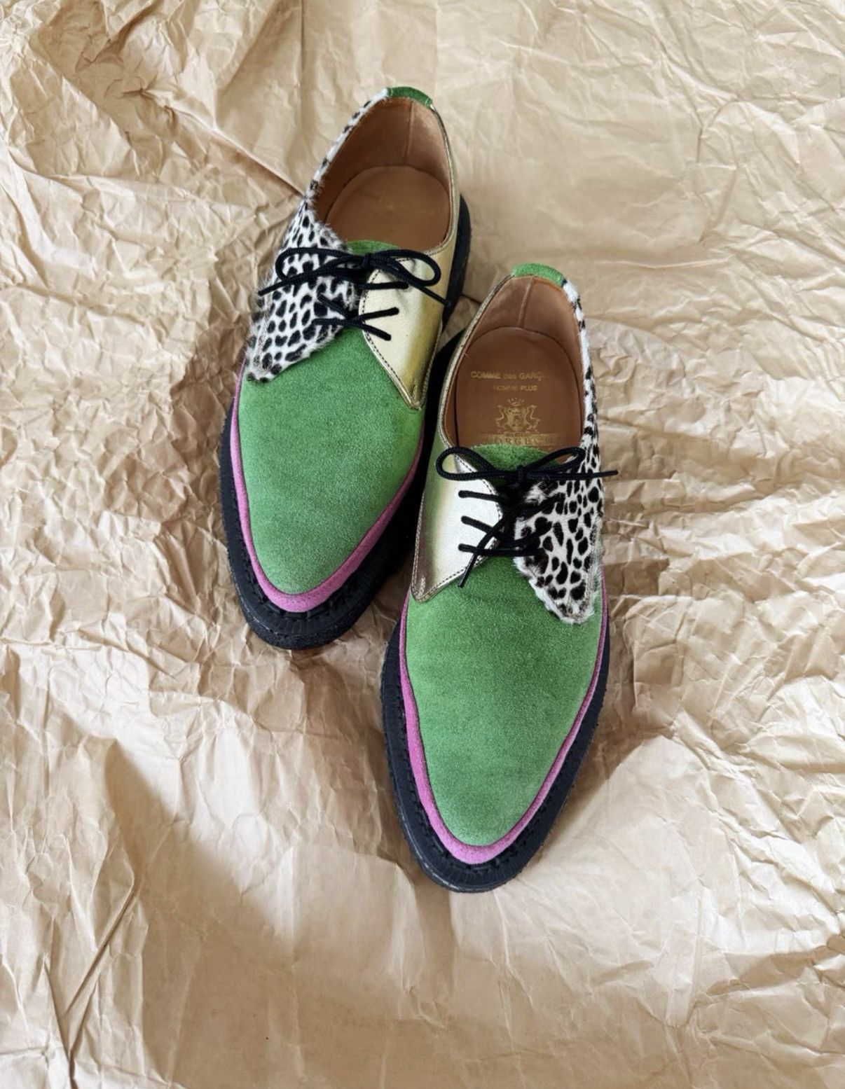 George Cox George Cox × Comme des Garçons leather shoes Size US 7 / EU 40 - 2 Thumbnail