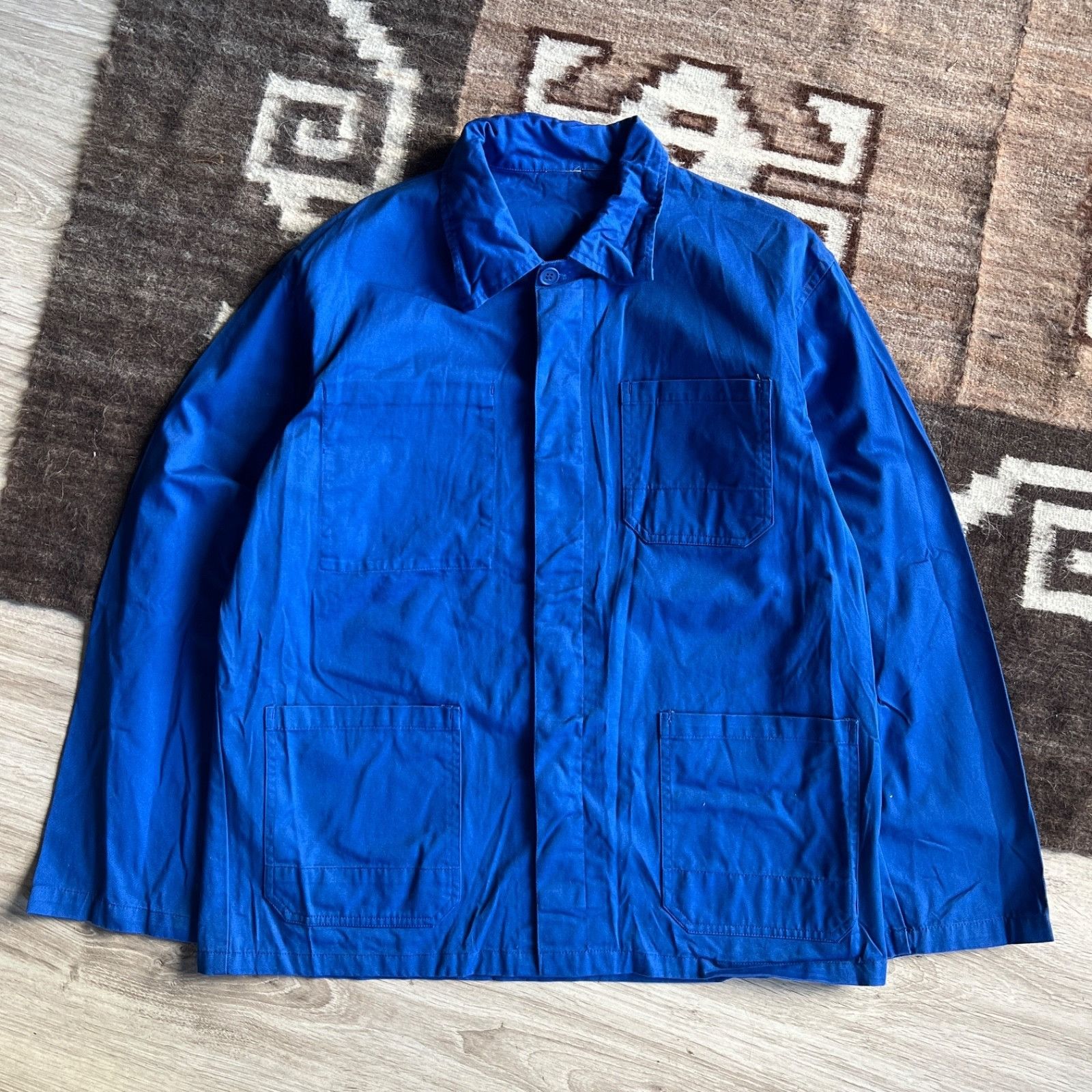 Vintage Vintage French German European Workwear Chore Jacket 0006C Size US L / EU 52-54 / 3 - 1 Thumbnail