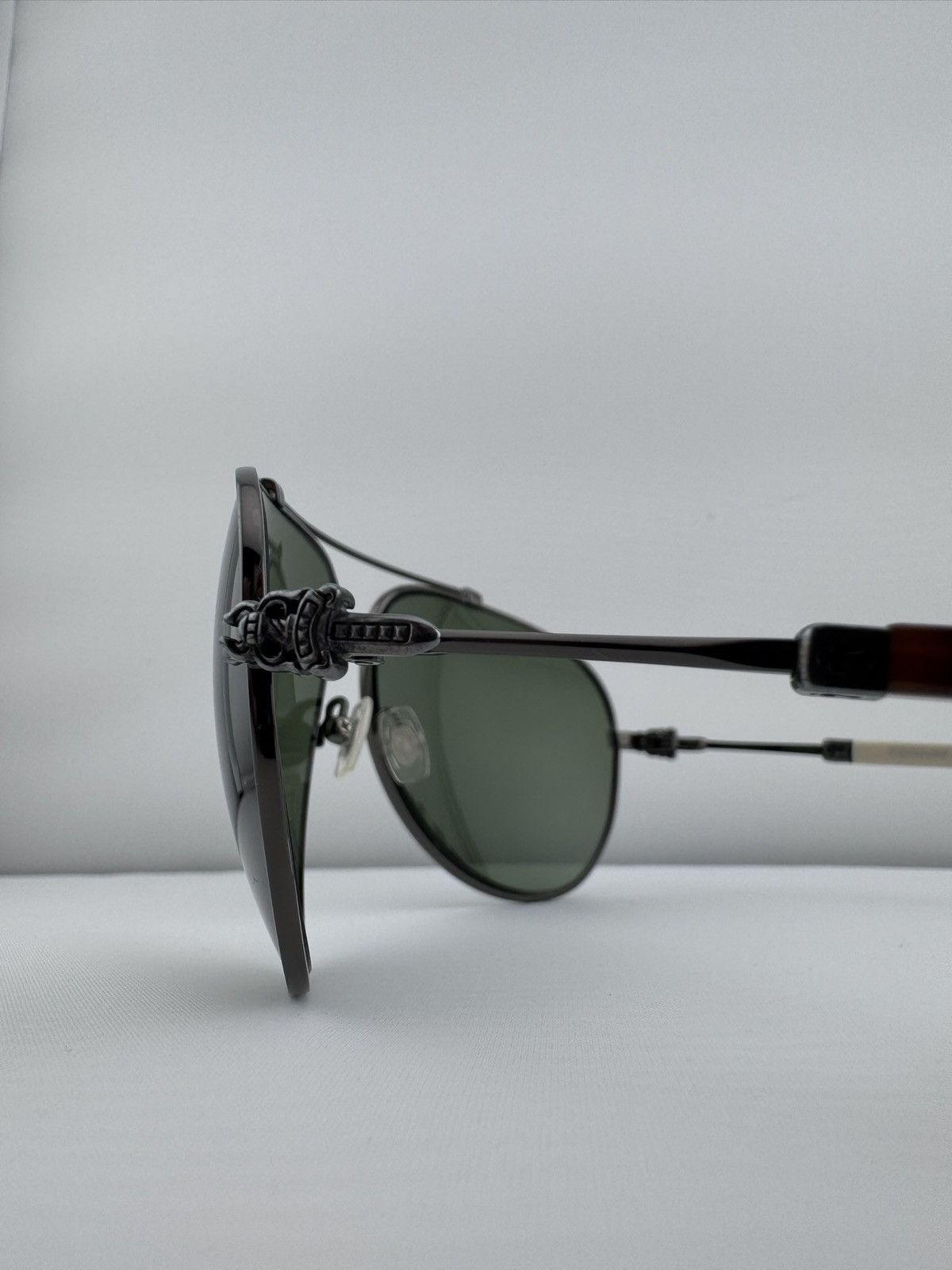 Chrome Hearts Chrome Hearts ‘Stoned’ Dagger Cut-Out Cross Sunglasses Size ONE SIZE - 10 Thumbnail
